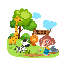 I'm at the zoo! Lesson 2 (Summer lessons for kids)